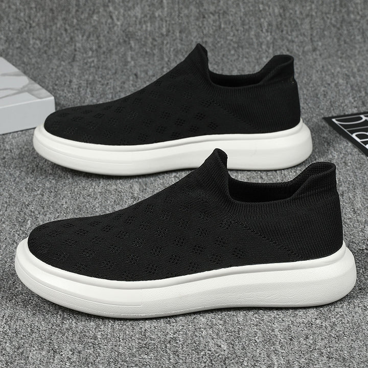 Unisex nan leichter Strick-Slipper mit perforierter Atmungsstruktur und dämpfender Leichtsohle Drune