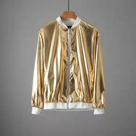 Herren modische Bomberjacke im glänzenden Design Drune