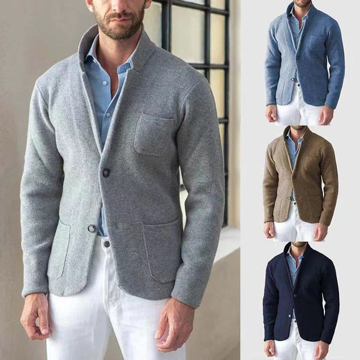 Herren Strickblazer mit eleganter Optik und praktischen Taschen Drune