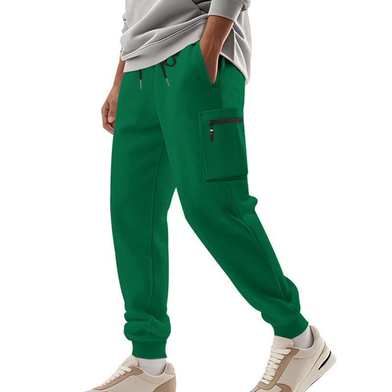 Herren Sportliche Jogginghose mit praktischen Seitentaschen und verstellbarem Bund Drune