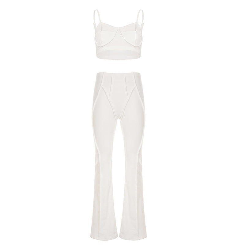 Damen Modische Flared Pants aus innovativem Stretch-Material Drune