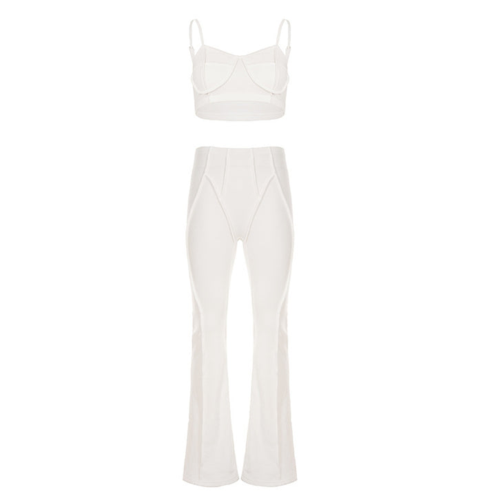 Damen Modische Flared Pants aus innovativem Stretch-Material Drune