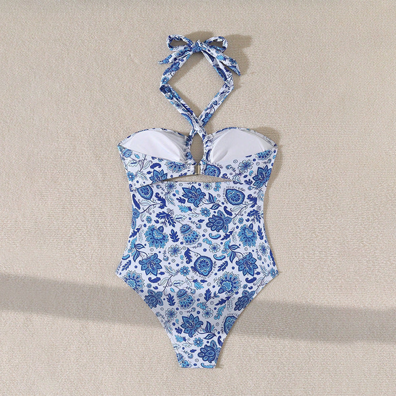 Damen Einteiler Badeanzug mit raffinierten Cut-Outs und modischem Halterdesign Drune