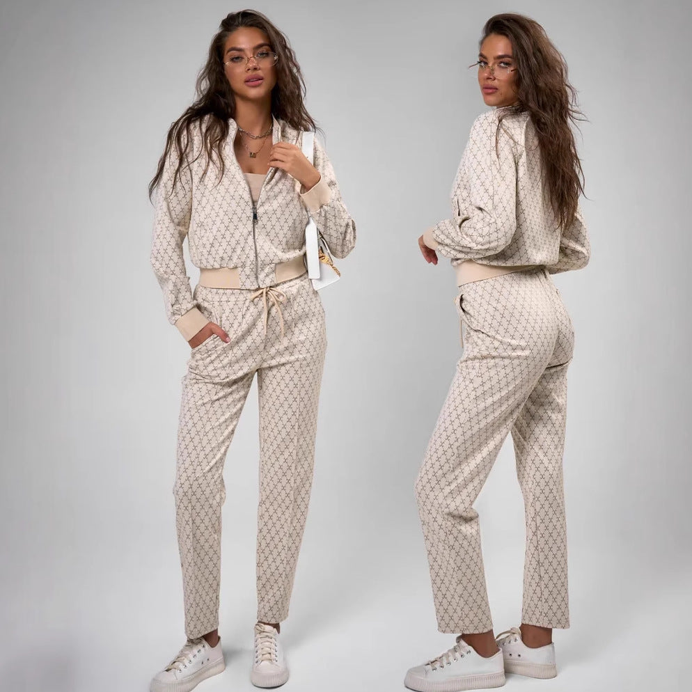 Damen elegantes und komfortables Loungewear-Set Drune