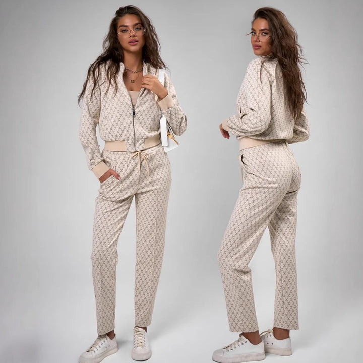 Damen elegantes und komfortables Loungewear-Set Drune