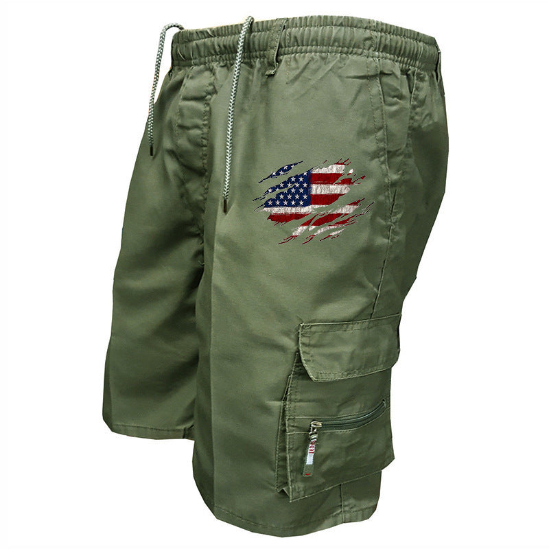 Herren Cargo-Shorts mit praktischen Seitentaschen und elastischem Bund Drune