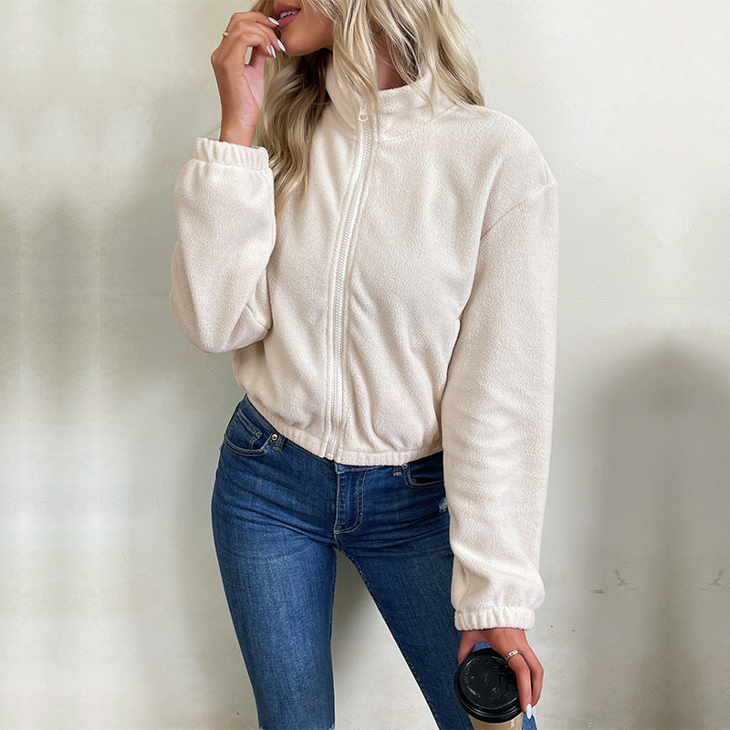 Damen Steppjacke mit hohem Kragen und Reißverschluss Drune
