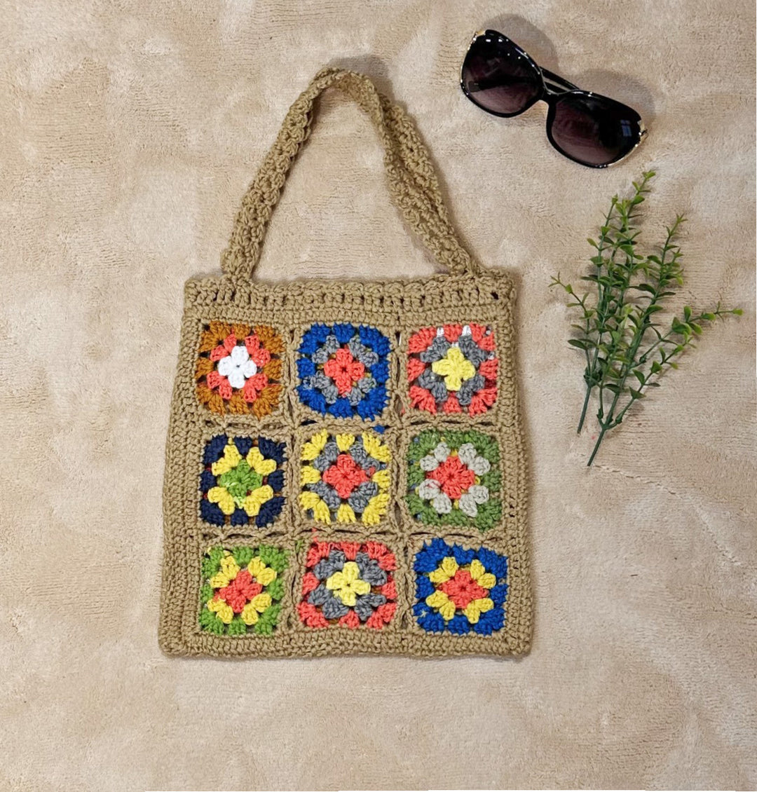 Damen Handgefertigte Häkel-Tasche Drune