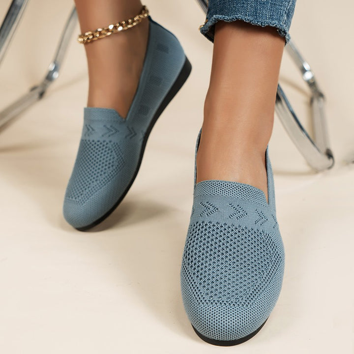 Damen Slip-On Sneakers mit atmungsaktiver Netzstruktur und elastischem Komfort Drune