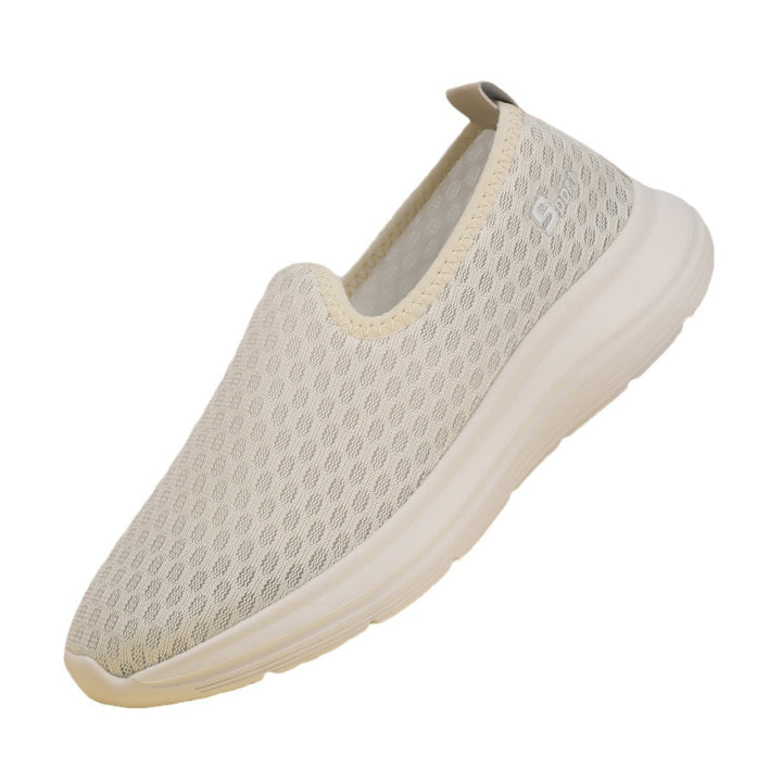 Damen nan ultraleichter Strick-Schlupfschuh mit nahtlosem Obermaterial, gepolsterter Komfortsohle und flexibler Laufsohle Drune