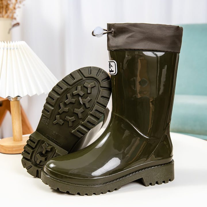 Damen Hochwertige und stylische Gummistiefel mit verstellbarem Schnürsystem Drune