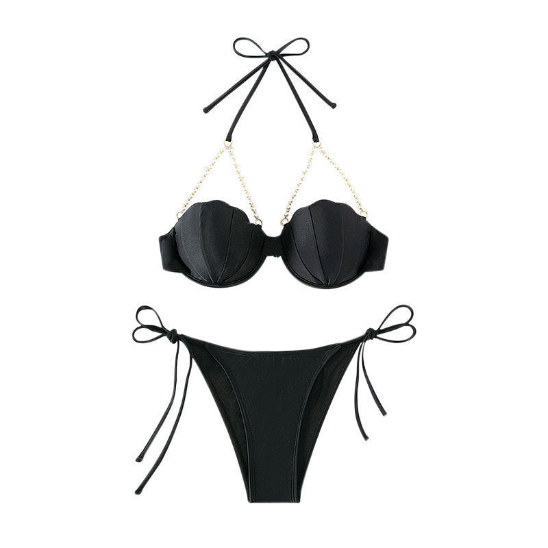 Damen Bikini mit eleganten Muscheldetails Drune