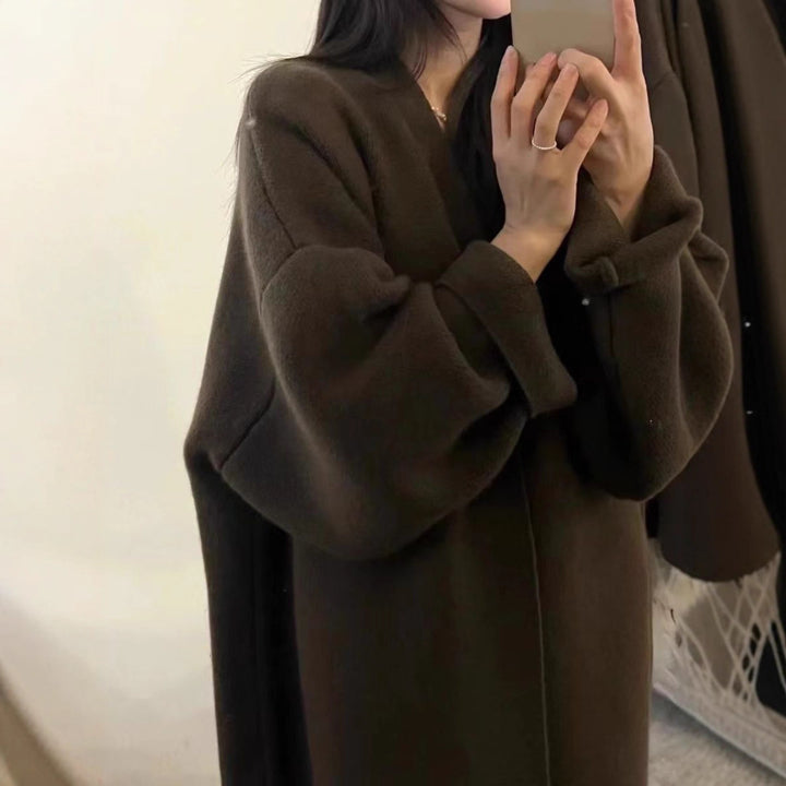 Damen Elegante und warme Oversized-Strickjacke Drune