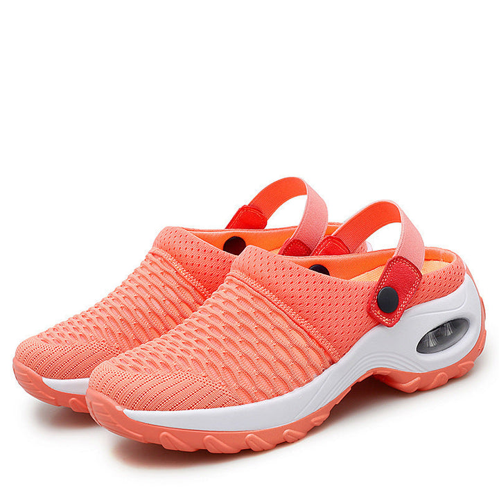 Damen atmungsaktive Slip-On Sneakers mit modischem Mesh-Design Drune