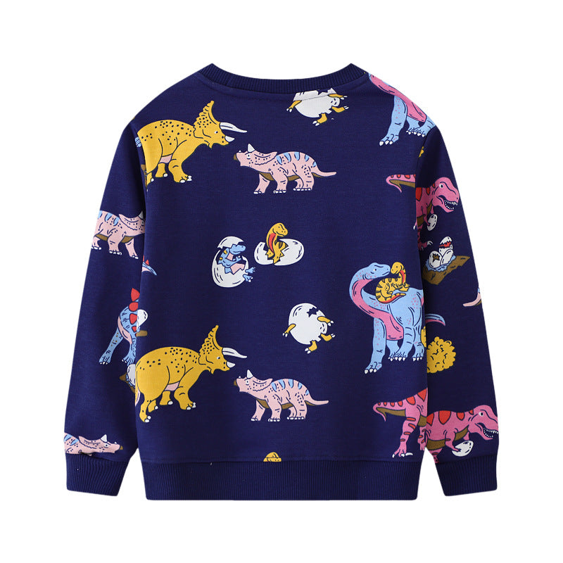 Jungen Sweatshirt mit buntem Dinosauriermuster Drune