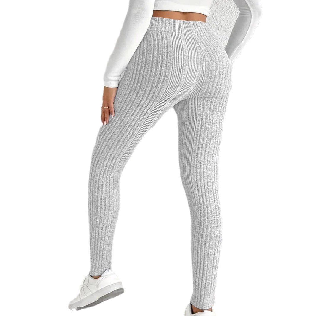 Damen enganliegende Rippleggings aus atmungsaktivem Stretchmaterial Drune