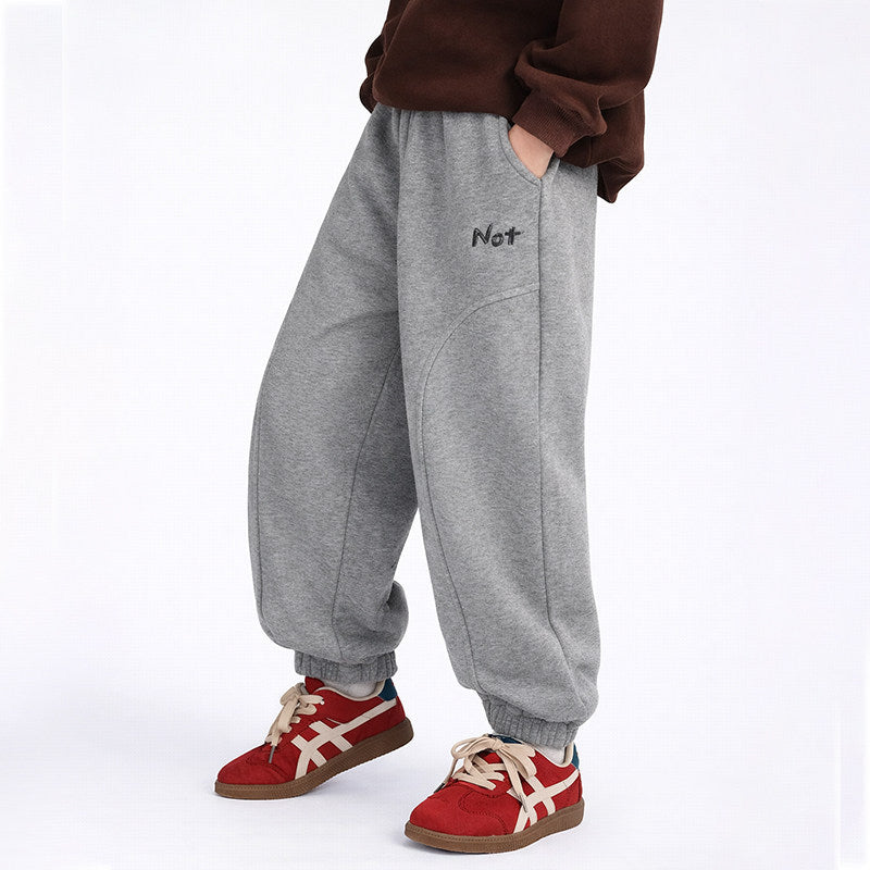 Herren lockere Sweatpants mit einzigartigem Stickmotiv Drune