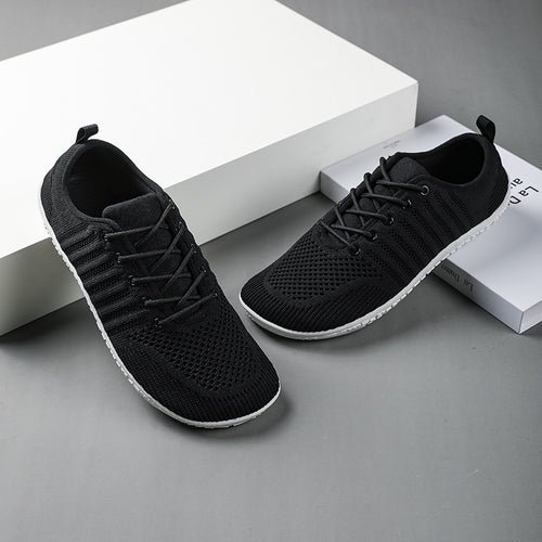 Unisex nan atmungsaktive Strick-Sneaker mit Gedächtnisschaum-Innensohle und flexibler Gummi-Laufsohle Drune