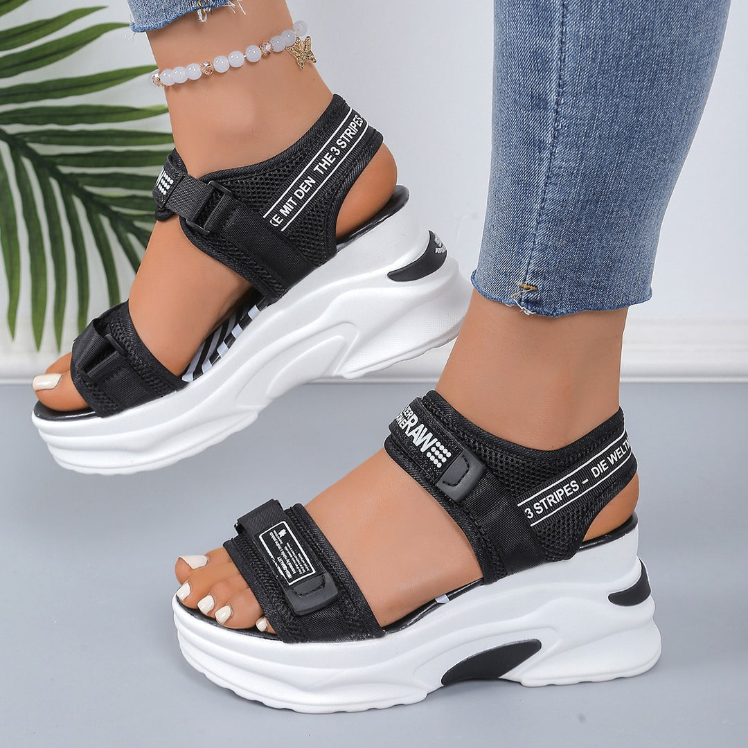 Damen Sportliche Sandalen mit innovativer Dämpfung und verstellbaren Riemen Drune