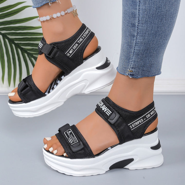 Damen Sportliche Sandalen mit innovativer Dämpfung und verstellbaren Riemen Drune