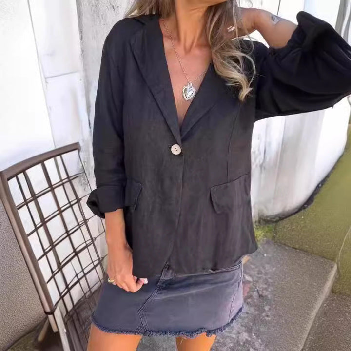 Drune | Blend Button Blazer - Entspannt Fit - Leichtes Layer