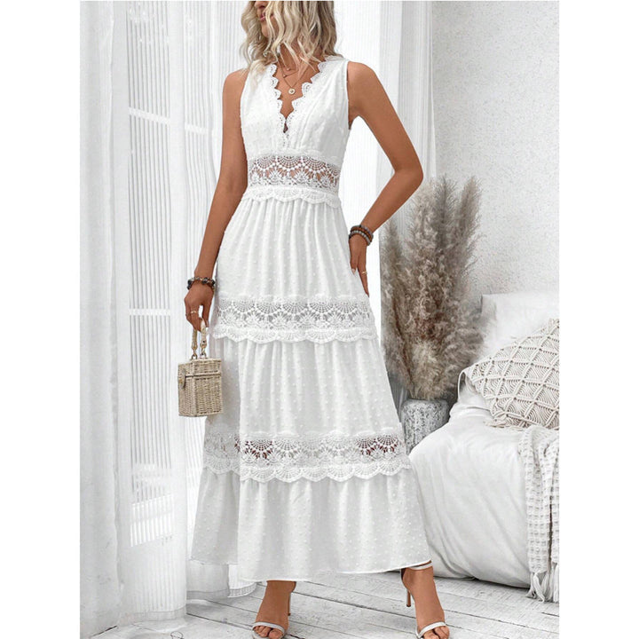 Drune | Spitzenkleid mit V-Ausschnitt