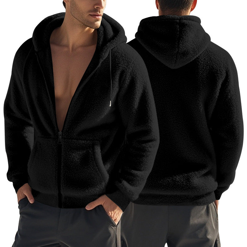 Herren Fleecejacke mit Kapuze und weichem Innensof Drune