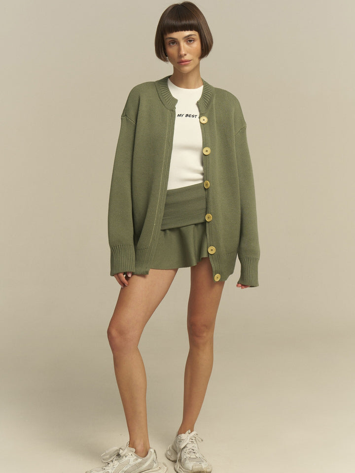 Damen bequemer Oversized-Pullover und lässige Palazzohose Set Drune