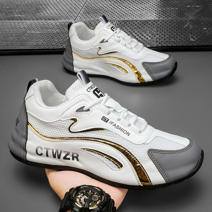 Damen Sportliche Sneaker mit atmungsaktiver Mesh-Oberfläche und rutschfester Sohle Drune