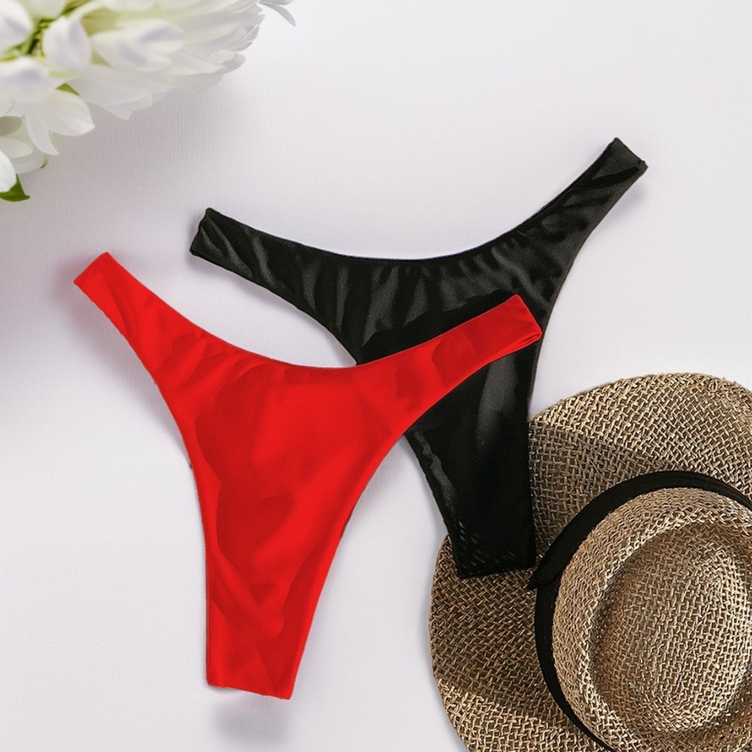 Damen Bikini-Hose mit hohem Beinausschnitt und elegantem Schnitt Drune