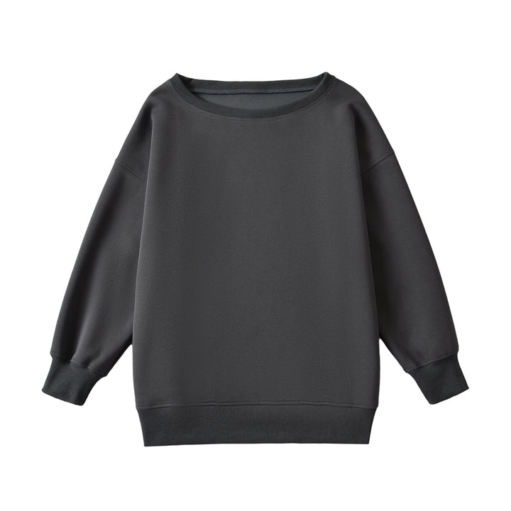 Damen lässiger Oversize-Sweatshirt mit leichtem Stoff Drune