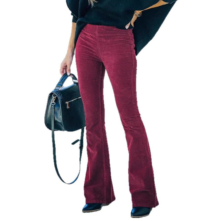 Damen Flared Jeans im eleganten 70er Jahre Stil Drune