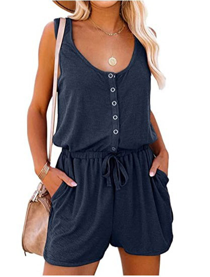 Damen Freizeit Button-Up Overall Drune