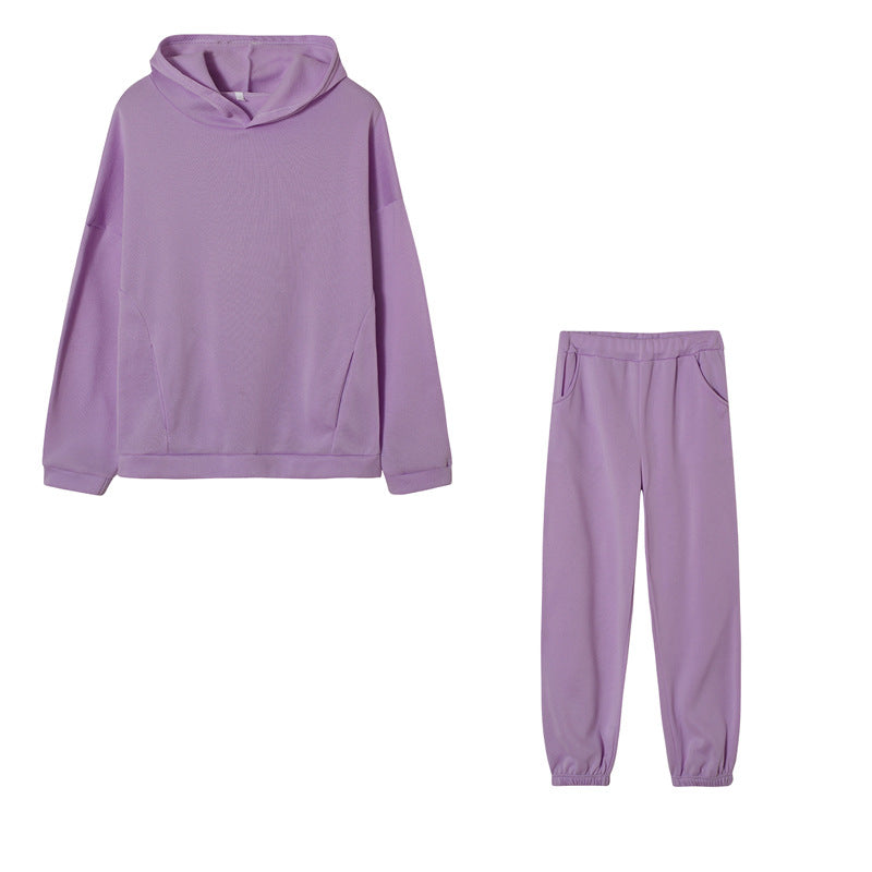 Damen Freizeit-Hoodie und Jogginghose Set Drune
