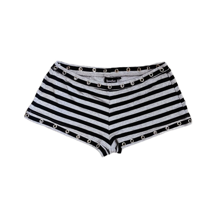 Damen Hipster Shorts mit modischem Streifenmuster Drune
