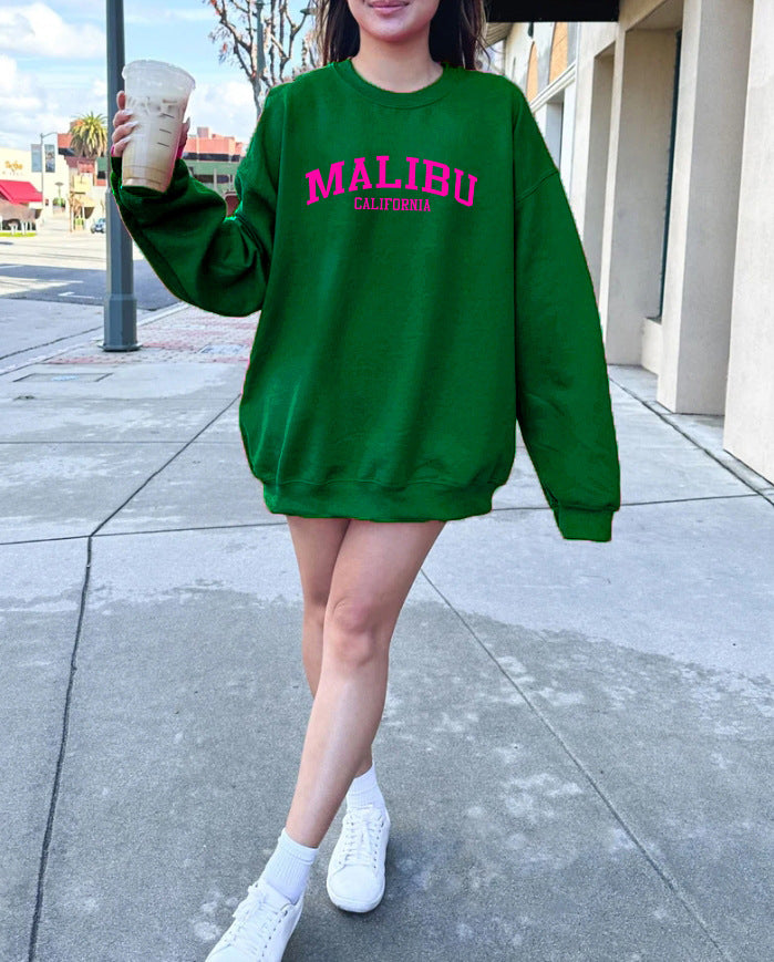 Damen Sweatshirt mit lässigem California-Logo und weichem Material Drune