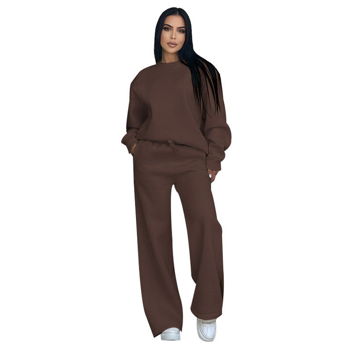 Damen Sport-Fleece-Set mit hochwertigem Reißverschluss und praktischem Taschen Drune
