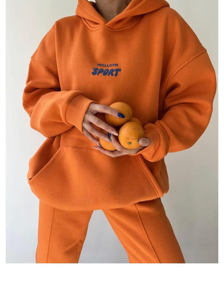 Damen Sportlicher Oversized Hoodie Drune