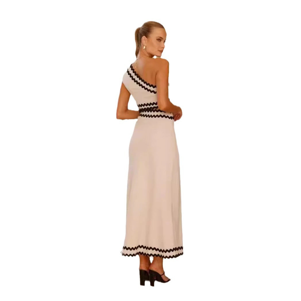 Damen Maxikleid mit asymmetrischem Schnitt und modischen Cut-Outs Drune