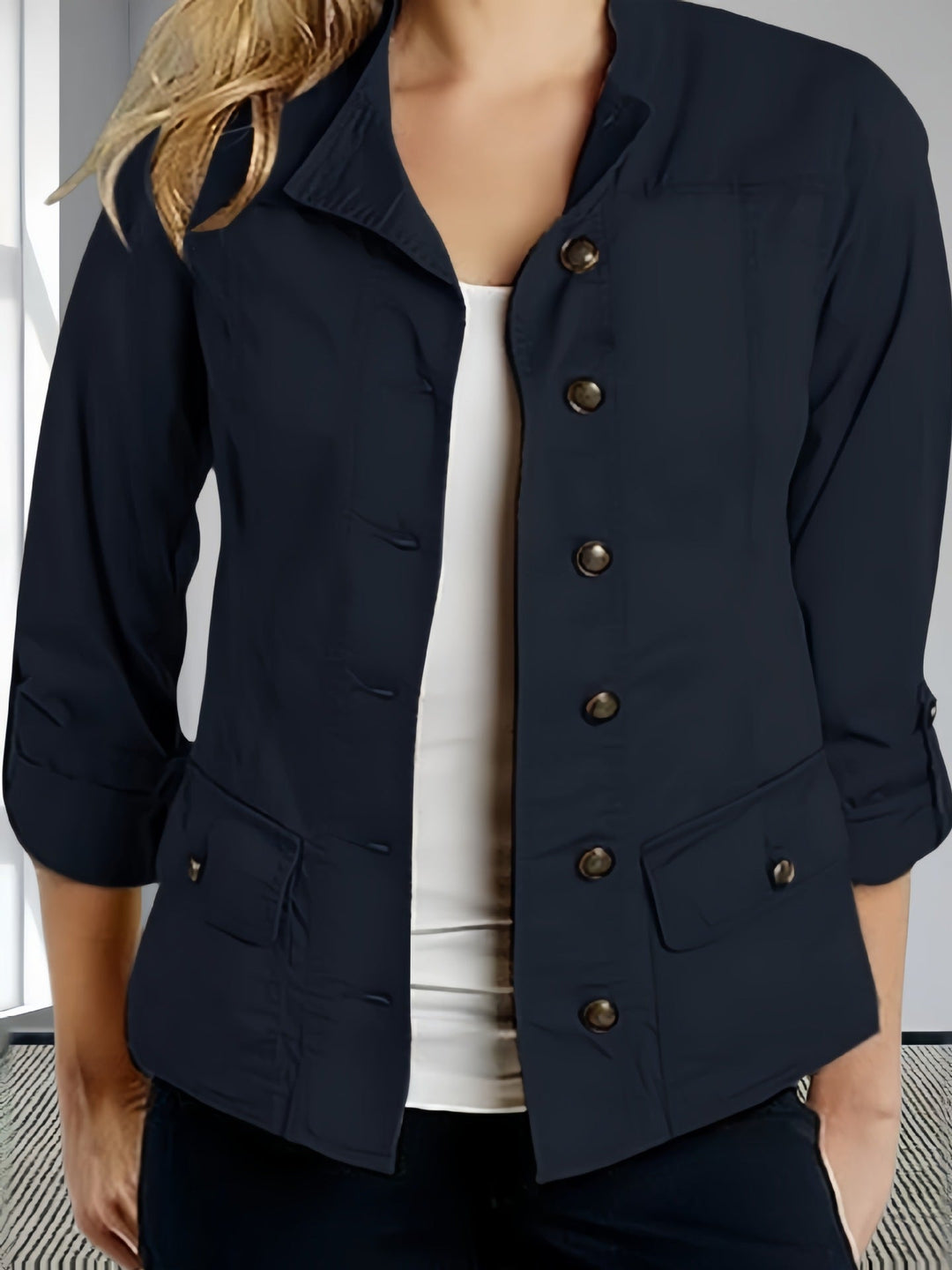 Damen Leichte Sommerjacke mit praktischen Taschen Drune