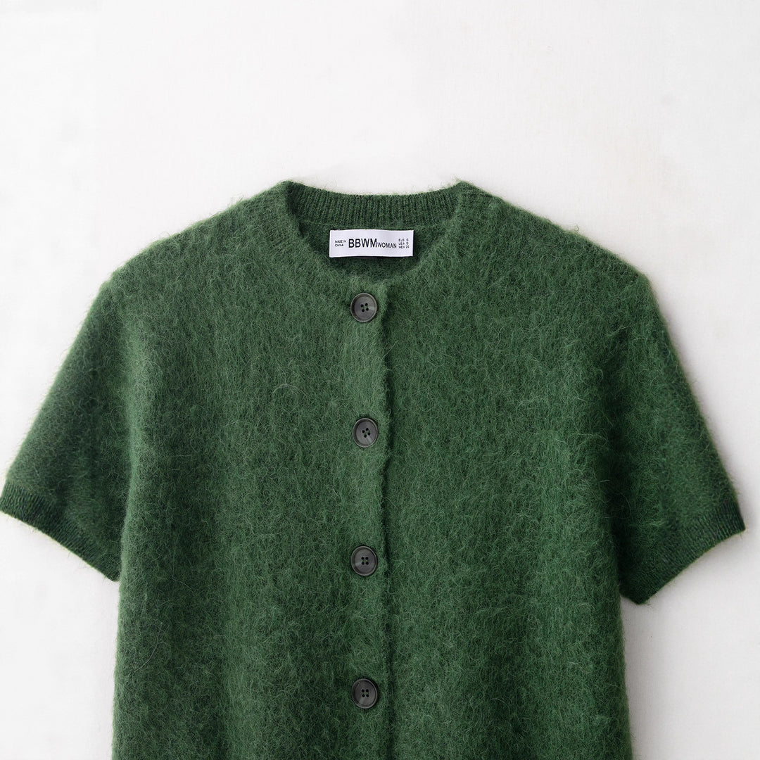 Damen leichte Kurzarm-Strickjacke Drune