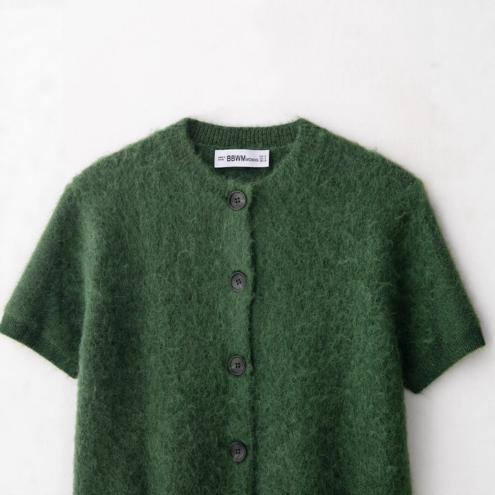Damen leichte Kurzarm-Strickjacke Drune