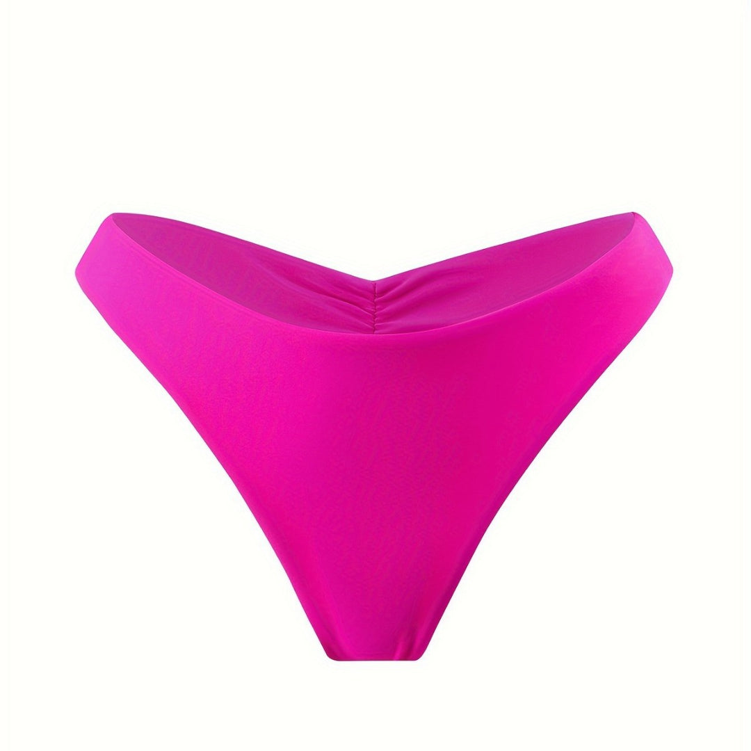 Damen Bikini-Höschen mit seitlichen Rüschendetails und hohem Schnitt Drune