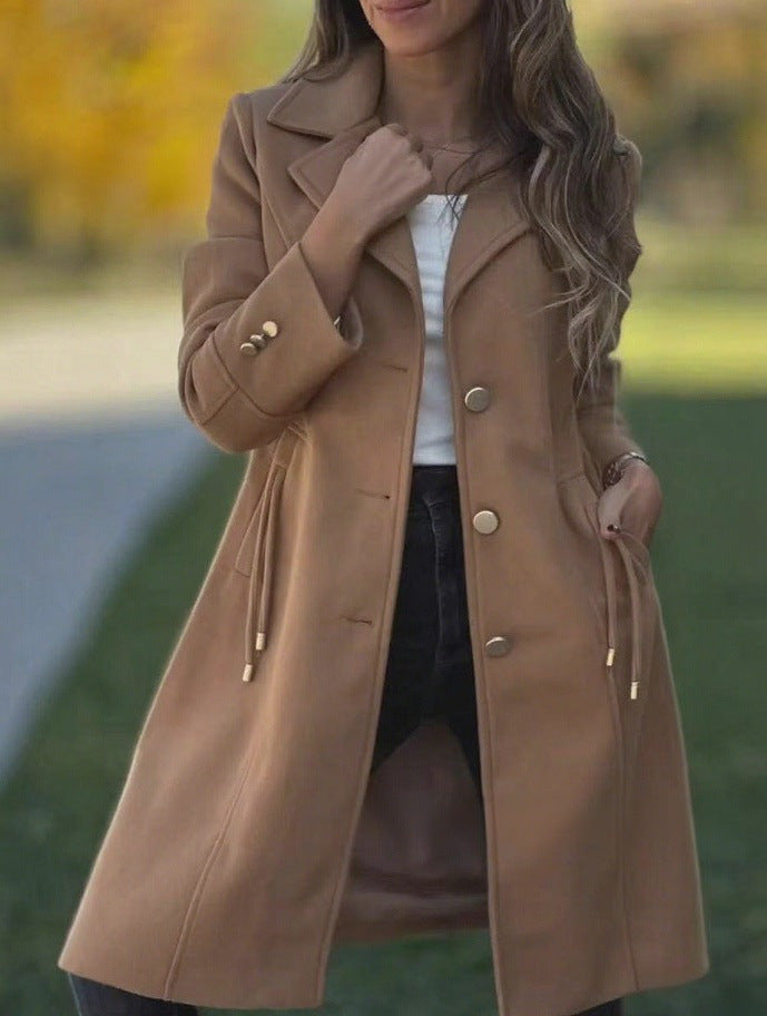 Damen modische Übergangsjacke mit italienischem Schnitt und eleganten Details Drune