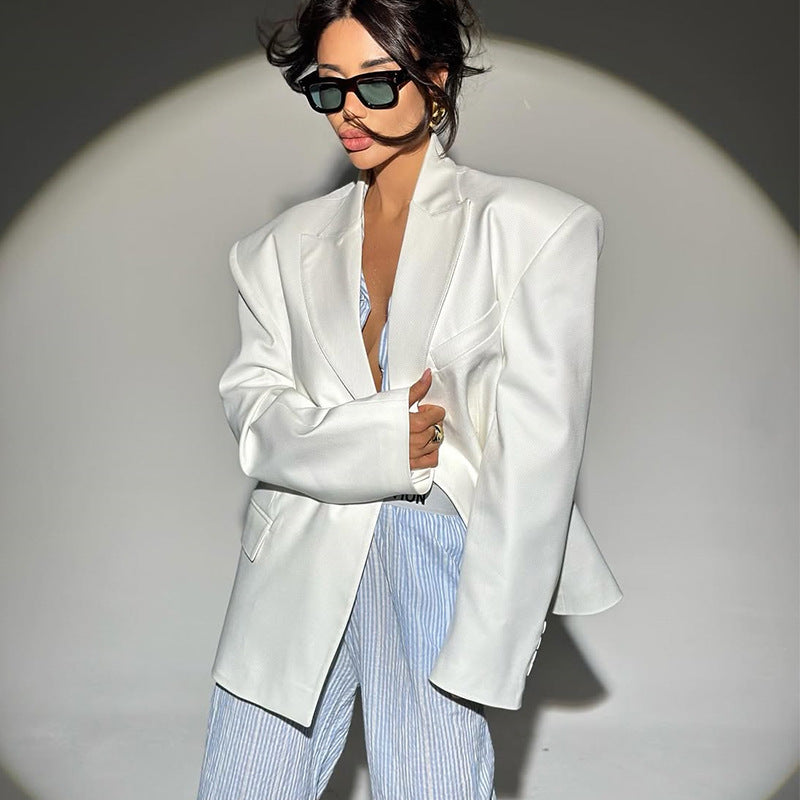 Damen Oversized Blazer mit strukturiertem Schnitt Drune