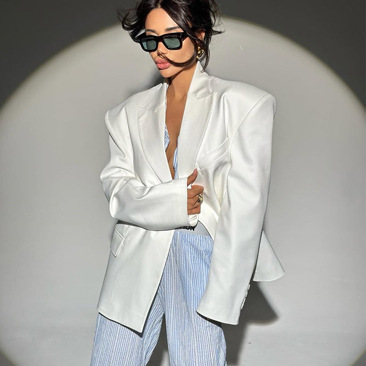 Damen Oversized Blazer mit strukturiertem Schnitt Drune