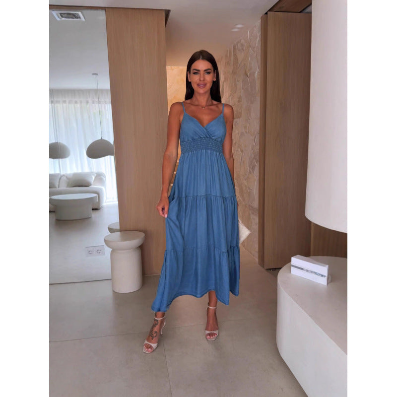 Damen Maxikleid Drune