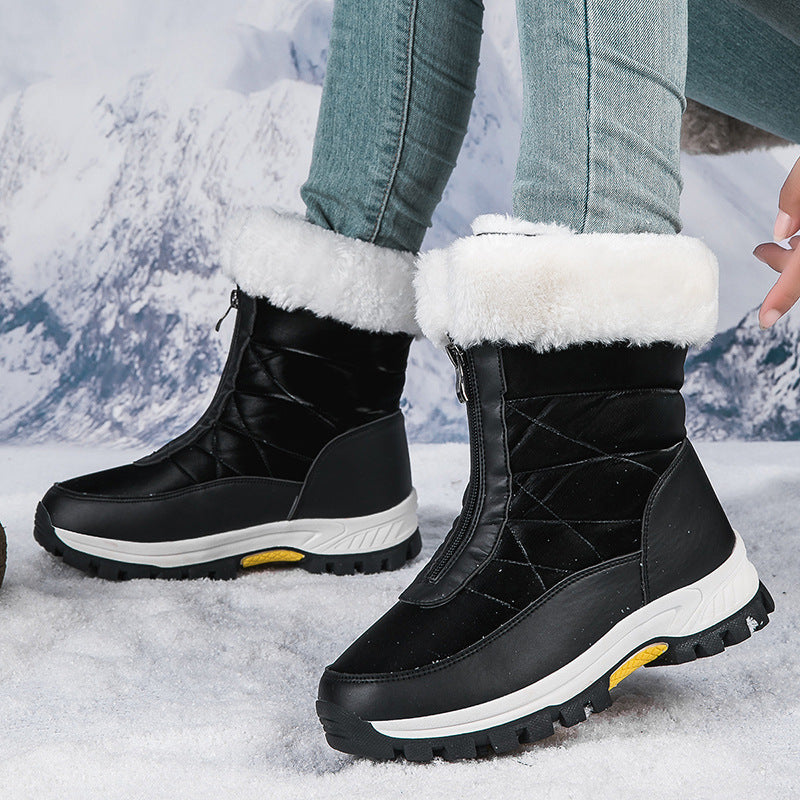 Damen Winterstiefel mit isolierendem Futter und wasserdichter Außensohle Drune