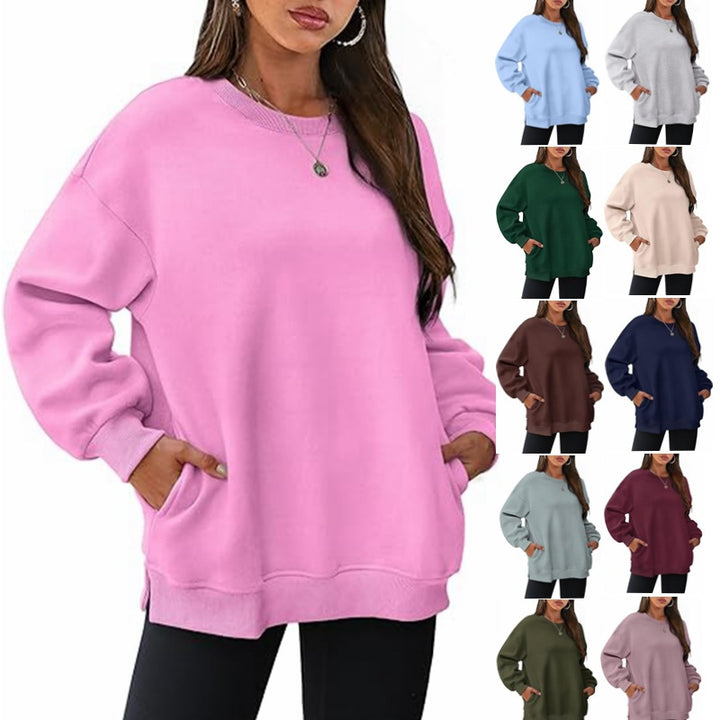 Damen lässiger Oversized Sweatshirt Drune