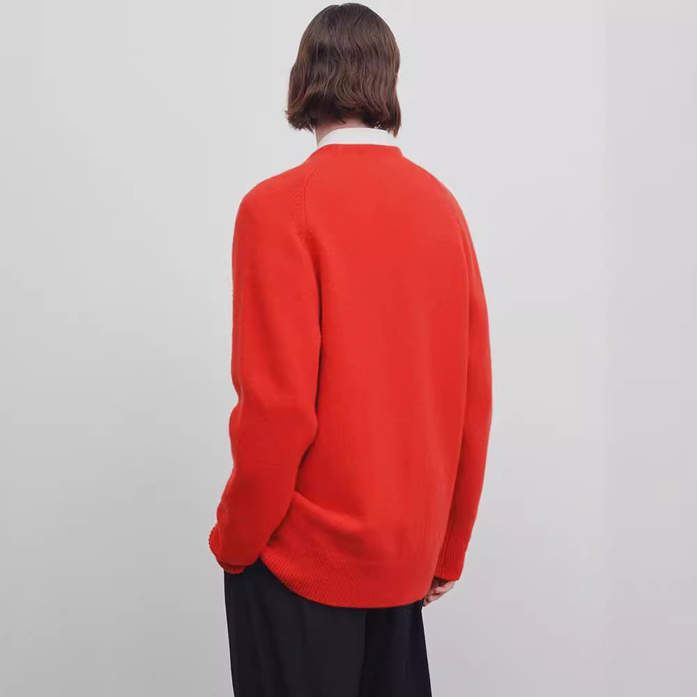 Damen Stylischer Strickcardigan mit tiefem V-Ausschnitt Drune
